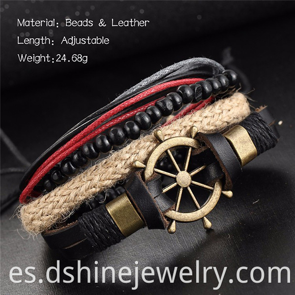 Retro Style Leather Bracelet
